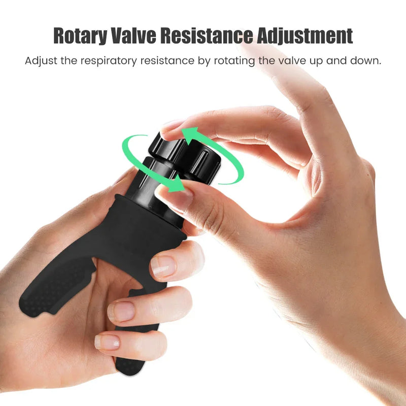 Resistor respiratório para treinamento e melhora da capacidade pulmonar.